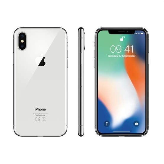 Apple Iphone X 256GB Ezüst fotó, illusztráció : MQAG2