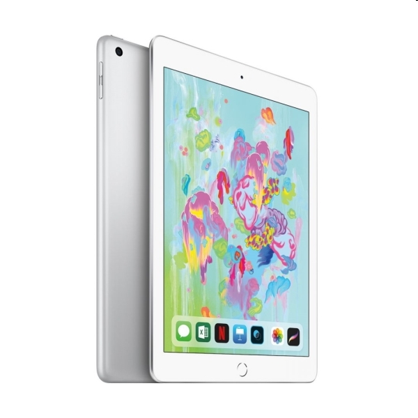 Apple 9.7  iPad 6 128 GB Wi-Fi + Cellular (ezüst) fotó, illusztráció : MR732
