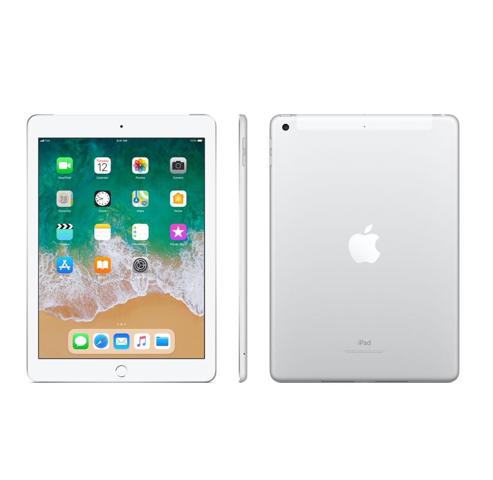 APPLE Ipad 9,7  (6. gen.) 128GB Ezüst Cellular Tablet-PC fotó, illusztráció : MR732HC_A