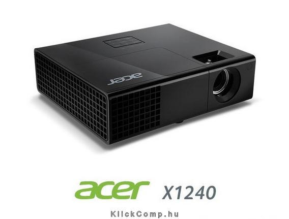 Acer X1240 XGA 2700L 7000 óra DLP 3D projektor fotó, illusztráció : MR.JGA11.001