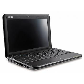 MSI Netbook WIND U100B-854HU Fekete Notebook (1.6 GHz,1GB,160GB,2 év) - Már nem fotó, illusztráció : MSNU100854B