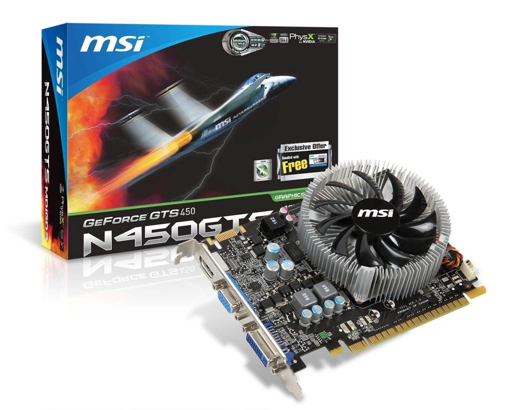 N450GTS-MD1GD3 GDDR5 PCIe 2DVI HDMI fotó, illusztráció : MSVN450GTSM1