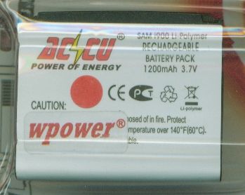 Samsung SGH-i900 Omnia 1200mAh akkumulátor Li-Polymer (1 év) - Már nem forgalma fotó, illusztráció : MTSA0067-1200-LP