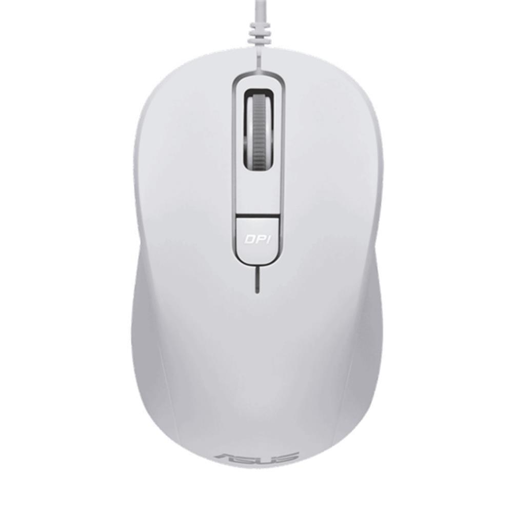 ASUS vezetékes egér USB 1000-3200dpi fotó, illusztráció : MU101C-MOUSE_WH