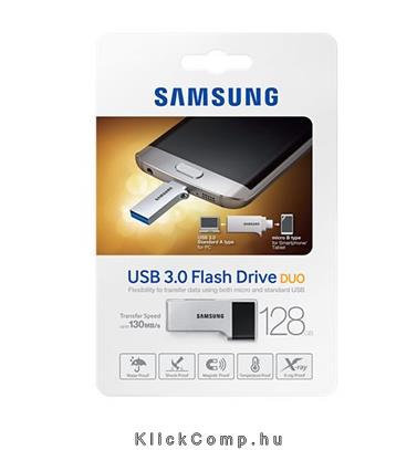 128GB PenDrive Samsung UFD Duo MUF-128CB/EU fotó, illusztráció : MUF-128CB_EU