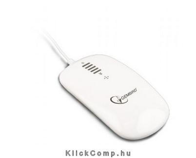 A4-Tech Phoenix optikai USB érintőgörgős fehér egér fotó, illusztráció : MUS-PTU-001-W