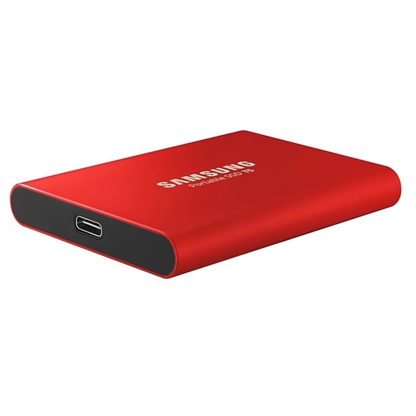 1TB külső SSD USB3.1 piros Samsung T5 fotó, illusztráció : MU-PA1T0R_EU