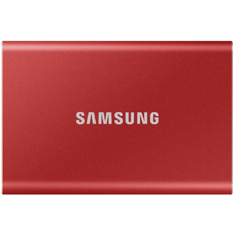 1TB külső SSD USB3.2 Samsung T7 piros fotó, illusztráció : MU-PC1T0R_WW