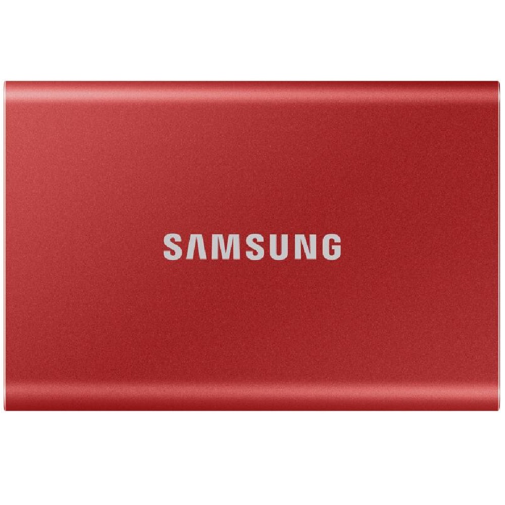 2TB külső SSD USB3.2 Samsung T7 piros fotó, illusztráció : MU-PC2T0R_WW