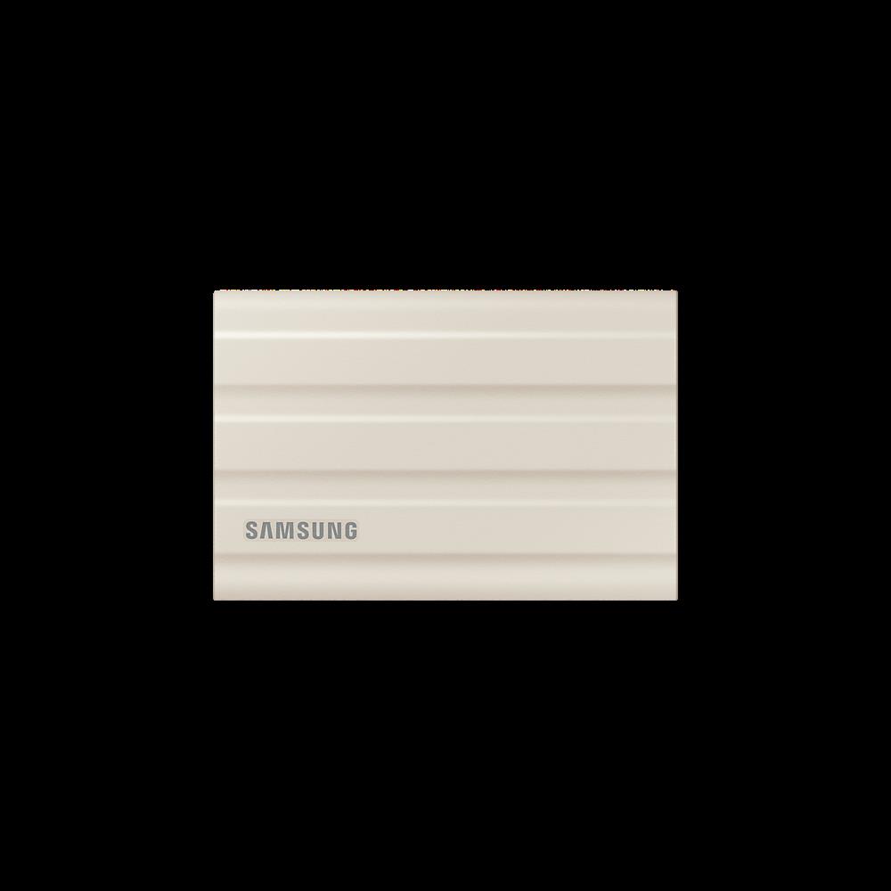 2TB külső SSD USB3.2 Samsung T7 Shield bézs fotó, illusztráció : MU-PE2T0K_EU