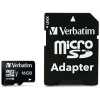 16GB SD MicroSD kártya Class10 + adapter Silicon VERBATIM premium
