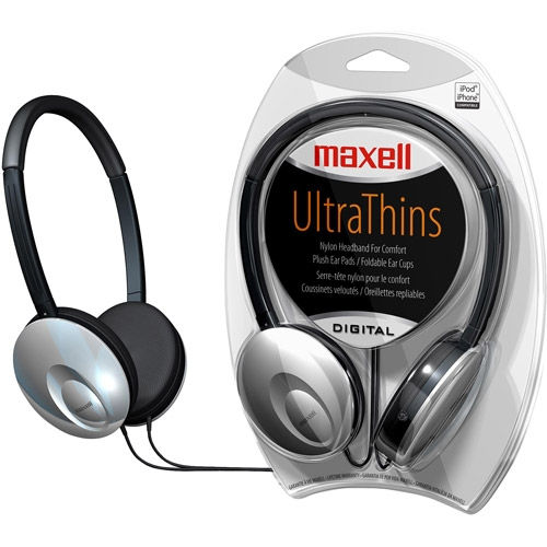 Fejhallgató Maxell Ultra Thin 3.5mm jack ezüst (1 év gar) - Már nem forgalmazot fotó, illusztráció : MXL-303474
