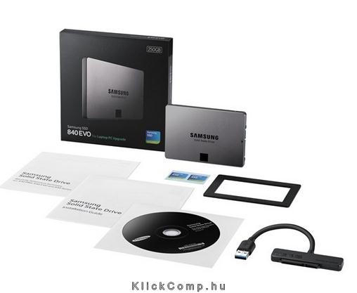 SSD 250GB EVO Desktop KIT, 840 Series, SATA3 fotó, illusztráció : MZ-7TE250KW