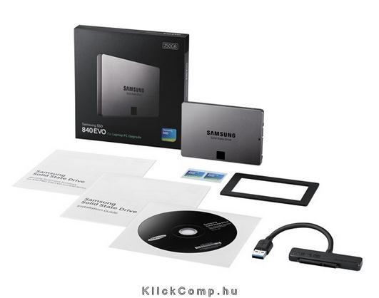 SSD 250GB EVO Laptop KIT, 840 Series, SATA3 fotó, illusztráció : MZ-7TE250LW