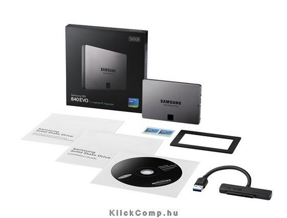 SSD 500GB EVO Laptop KIT, 840 Series, SATA3 fotó, illusztráció : MZ-7TE500LW