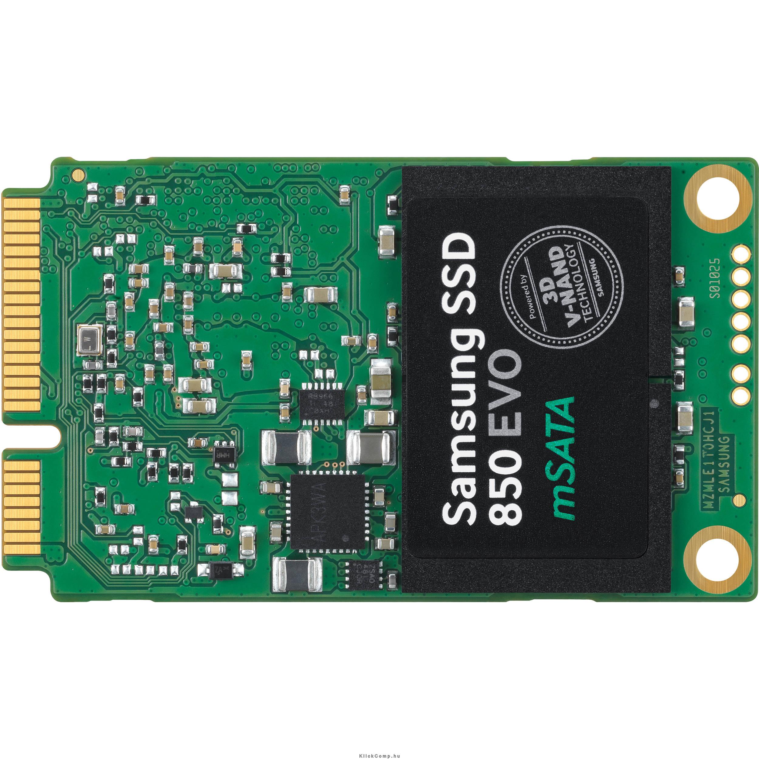 1TB SSD mSATA Samsung EVO 850 fotó, illusztráció : MZ-M5E1T0BW