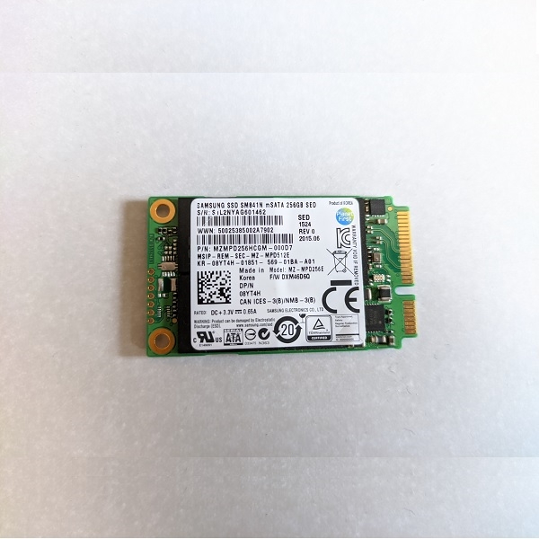256GB SSD mSata Samsung SM841N MZ-MPD256E - Már nem forgalmazott termék fotó, illusztráció : MZ-MPD256E