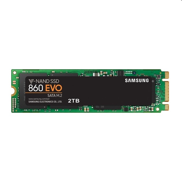 2TB SSD M.2 Samsung 860 EVO Series fotó, illusztráció : MZ-N6E2T0BW