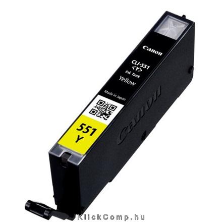 Canon CLI-551Y XL Sárga utángyártott tintapatron Chipes 13ml fotó, illusztráció : M-CCLI551XLY