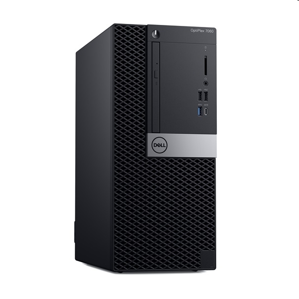 DELL Optiplex 7060 MT asztali számítógép i7-8700 8GB 1TB Radeon-RX 550 Win10Pro fotó, illusztráció : N016O7060MT