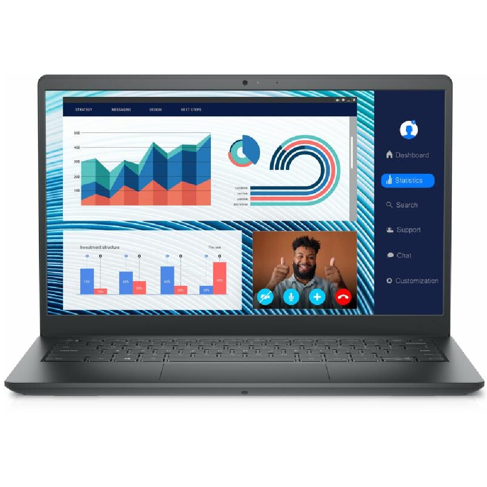 Dell Vostro laptop 14  FHD i7-1165G7 16GB 512GB IrisXe W11Pro fekete Dell Vostr fotó, illusztráció : N2022VNB3420EMEA01