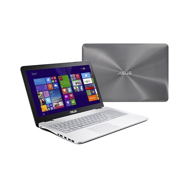 ASUS laptop 15,6  FHD i7-4750HQ 8GB 1TB GTX-960M-2GB szürke-ezüst fotó, illusztráció : N551VW-FW254D