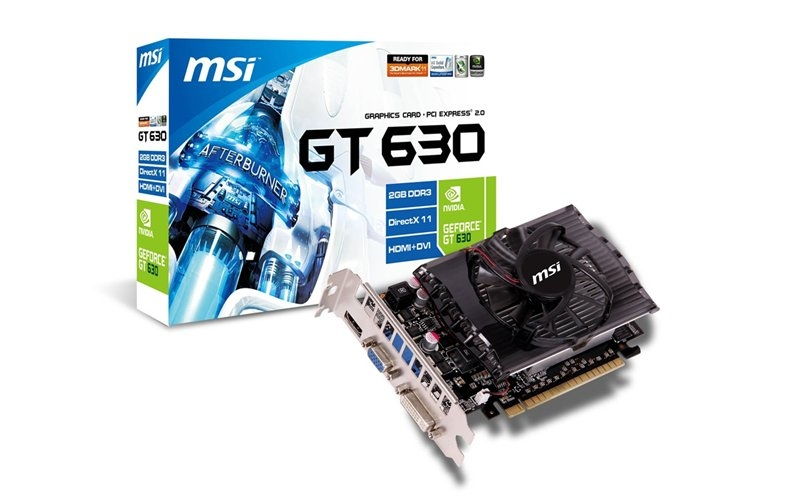 PCI-E Nvidia GT630 2048MB, DDR3, 128bit, 810/1000Mhz, DVI, HDMI, D-SUB Dual Slo fotó, illusztráció : N630GT-MD2GD3
