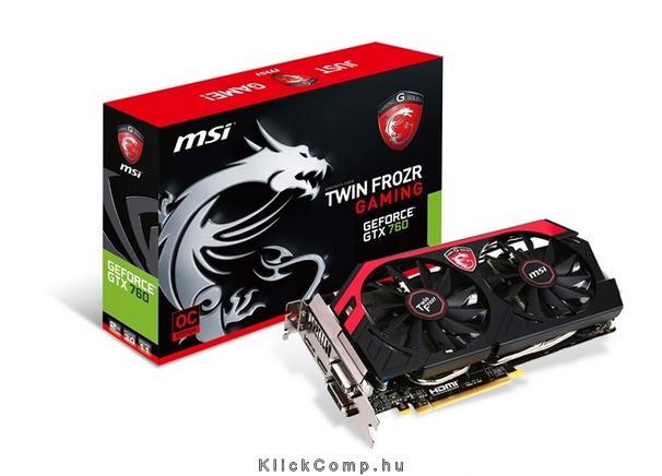 N760 TF 2GD5/OC nVidia 2GB GDDR5 256bit PCIe videokártya fotó, illusztráció : N760-TF-2GD5_OC