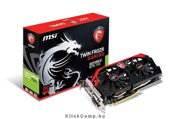 N780 TF 3GD5/OC nVidia 3GB GDDR5 384bit PCI-E videokártya fotó, illusztráció : N780-TF-3GD5-GDDR5