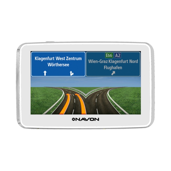 Navigáció 4,3  iGO Primo 2.1 Európa térképpel NAVON N490 Plus fehér GPS fotó, illusztráció : NAVN490PWFEUP