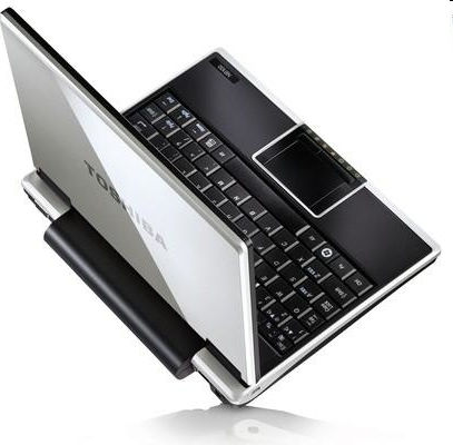 Toshiba Netbook 8,9  notebook Atom 1.6 GHz 512 MB. 80GB. Webcam. Linux Ubuntu E fotó, illusztráció : NB100-10X