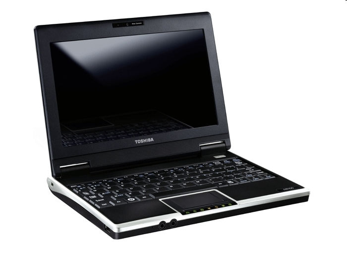 Toshiba Netbook 8,9  notebook Atom 1.6 GHz 1GB. 160 GB. Webcam. XP Home Fekete fotó, illusztráció : NB100-12M