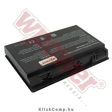 Acer LC.BTP00.006 akkumulátor 4800mAh Wpower Notebook akku 1 év gar fotó, illusztráció : NBAC0046-4800-LI-B