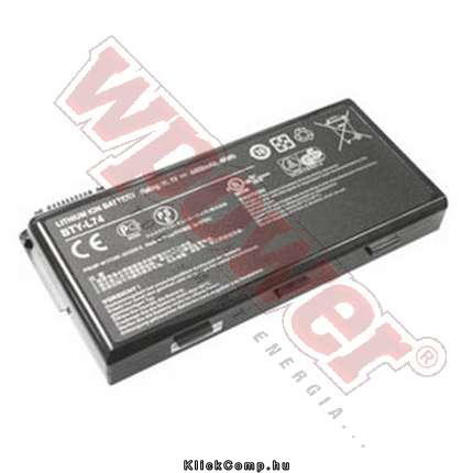 MSI BTY-L74, BTY-L75 akkumulátor 4400mAh fotó, illusztráció : NBPR0041-4400-LI-B