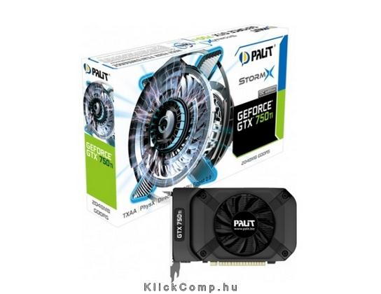 GTX750Ti StormX OC nVidia 2GB GDDR5 128bit PCI-E videokártya fotó, illusztráció : NE5X75TS1341F