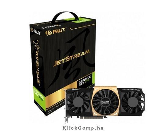 GTX770 JetStream nVidia 4GB GDDR5 256bit PCI-E videokártya fotó, illusztráció : NE5X77010G2J