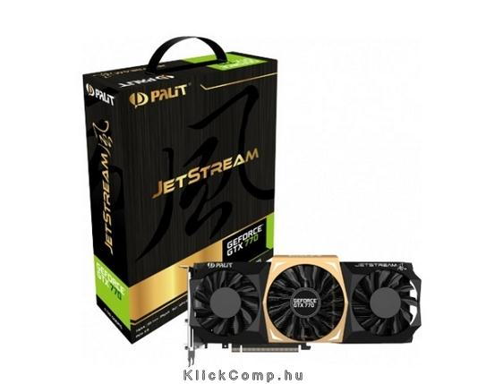 GTX770 JetStream nVidia 2GB GDDR5 256bit PCI-E videokártya fotó, illusztráció : NE5X770H1042J