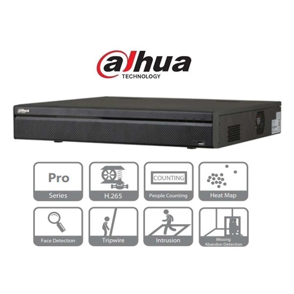 NVR 16 csatorna H265 320Mbps 3xUSB 4x Sata I/O 16 port PoE(8x ePoE) Dahua fotó, illusztráció : NVR5416-16P-4KS2E