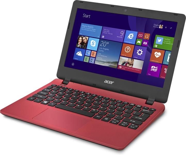 Acer Aspire ES1 11,6  mini laptop CQC-N3150 ES1-131-C4MD piros Netbook fotó, illusztráció : NX.G17EU.002