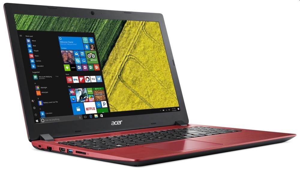 Acer Aspire laptop 15.6  N4200 4GB 500GB  A315-31-P1T2  Endless Fekete és  Piro fotó, illusztráció : NX.GR5EU.011
