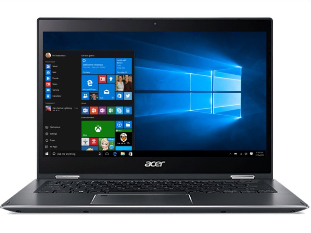 Acer Spin laptop 13,3  FHD IPS i7-8550U 8GB 512GB Int. VGA Win10 szürke SP513-5 fotó, illusztráció : NX.GR7EU.011