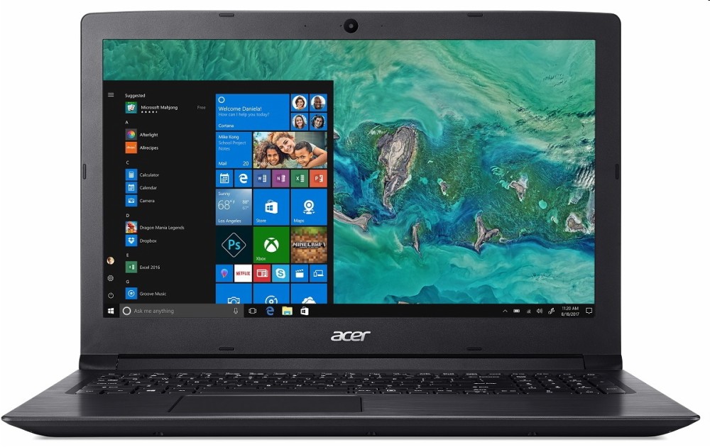 Acer Aspire laptop 15,6  i3-7020U 4GB 1TB Int. VGA Win10 A315-53-37JJ fotó, illusztráció : NX.H2BEU.004