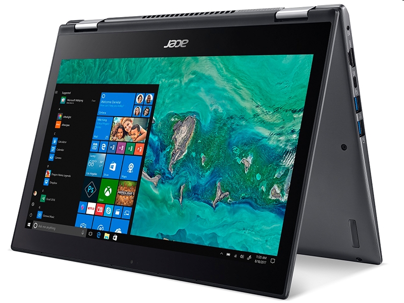 Acer Spin laptop 13,3  FHD IPS i5-8265U 8GB 512GB Int. VGA Win10 szürke Acer Sp fotó, illusztráció : NX.H62EU.015