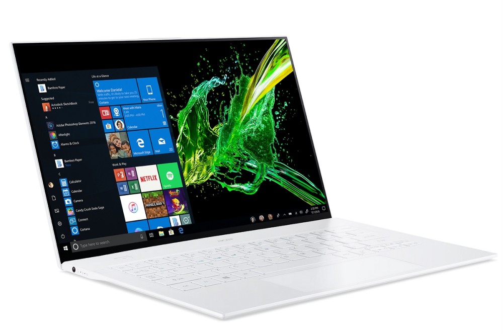 Acer Swift laptop 14  FHD IPS i7-8500Y 16GB 512GB Int. VGA Win10 fehér Acer Swi fotó, illusztráció : NX.HB4EU.001