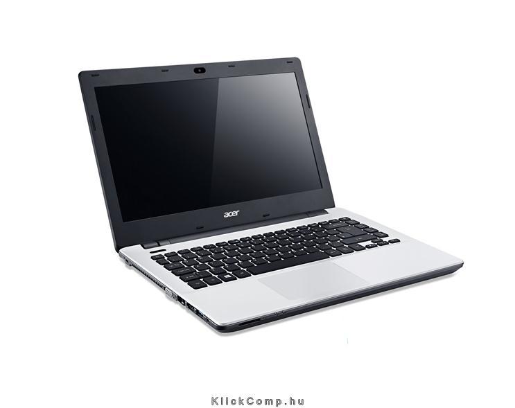 Acer Aspire E5 14.0  laptop PQC N3540 fehér E5-411-P71M fotó, illusztráció : NX.MQDEU.008