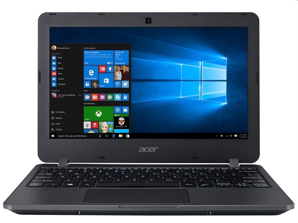 Acer TravelMate laptop 11,6  N3160 4GB 500GB Int. VGA Win10 TMB117-M-C0EC fotó, illusztráció : NX.VCGEU.020