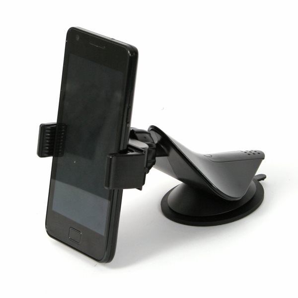 Mobiltelefon autós tartó műszerfalra, szélvédőre, fekete fotó, illusztráció : OUCHSEXU