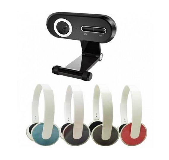 Webkamera + Headset Bateleur fotó, illusztráció : OUWH195HD