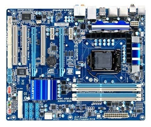 P55A-UD3R skt1156 P55, 4xDDR3 2200MHz, RAID, 1xGBE LAN, 14xUSB 36 hónap év gar. fotó, illusztráció : P55AUD3R