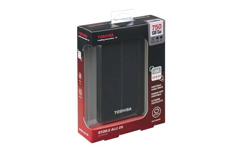 Toshiba Külső HDD 2.5  750GB STOR.E ALU2S, Black USB3.0 fotó, illusztráció : PA4264E-1HG5